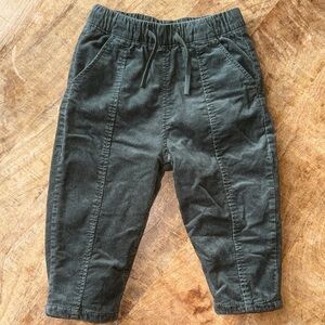 Green Corduroy Loose Fit Pants || Zara